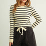 Waffle Fabric Long Sleeve Top