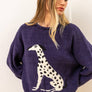 Animal Intarsia Cozy Knit Pullover