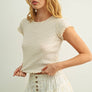 Floral Printed Short Sleeve Crop Top