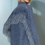 Fringed Denim Blazer
