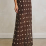 Polka Dot Pull On Maxi Skirt