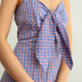 Gingham Patterned Long Dress
