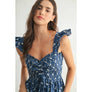 Floral Emboridered Tiered Maxi Dress