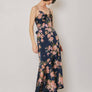 Floral Tie Back Midi Dress