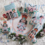 Holly Stripe Shaped House Hook Pillow