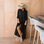 Black Eyelet Swizzle Dress by Sunshine Tienda