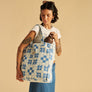 The Dream Terry Tote Bag in Lagoon by Slowtide