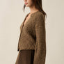 Confetti Button-Front Cardigan Sweater