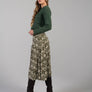 Tiffany Skirt in Green Floral by Downeast