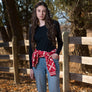 Prima Tee in Black Beauty by Downeast