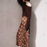 Develop Fabric Sleeveless Floral Print Dress