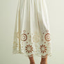 Floral Embroidered Full Skirt