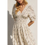 Brunch Babe Bubble Sleeve Midi Dress