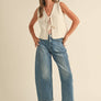 Tied Front Knitted Vest