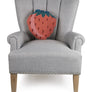 Strawberry Shaped Hook Pillow with Tassels by Justina Blakeney