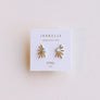 Fire Opal Sun Ray Earrings by JaxKelly