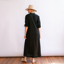Black Eyelet Swizzle Dress by Sunshine Tienda