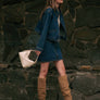 Regular Button Front Indigo Denim Jacket