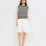 The Leon Top | Striped Sleeveless Knit Top by All Row