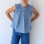 Gingham Ruffle Blouse