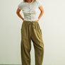 Button Front Ribbed Top
