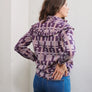 Nicolette Top in Fig Brushstroke by WVN