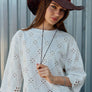 Eyelet Embroidered Scallop Hem Tee