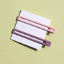 Leia in Mauve and Pink Hair Clips
