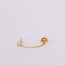 Chain Huggie Gold Stud Earrings by JaxKelly