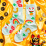 Lucky Cat & Clover Crew Socks by Yellow Owl Workshop