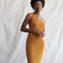 Foundation Sweater Dress in Golden Brown by WVN