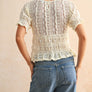 Short Sleeve Lace Blouse