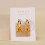 Illusion Double Hoop Gold Earrings by JaxKelly