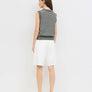 The Leon Top | Striped Sleeveless Knit Top by All Row