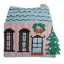 Holly Stripe Shaped House Hook Pillow