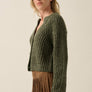 Confetti Button-Front Cardigan Sweater
