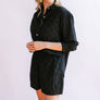 Black Eyelet Bermuda Short by Sunshine Tienda