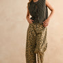Tie Front Cable Knitted Vest