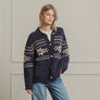 Nordic Snowflake Knit Cardigan