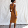 Foundation Sweater Dress in Golden Brown by WVN