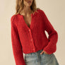 Confetti Button-Front Cardigan Sweater