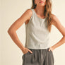 Pointelle Fabric with Mini Ruffle Top