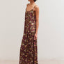 Develop Fabric Sleeveless Floral Print Dress