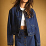 Regular Button Front Indigo Denim Jacket