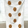 Flora Gold & Cream Heavyweight Throw Flower Blanket by Sundream