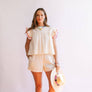 Ivory Eyelet Lottie Top by Sunshine Tienda
