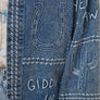 Western Embroidery Puff Sleeve Denim Jacket