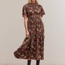 Raglan Sleeve Tier Maxi Dress