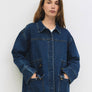 The Aster Jacket | Denim Drawstring Jacket by All Row