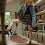 Plaid Pattern Wrap Skirt